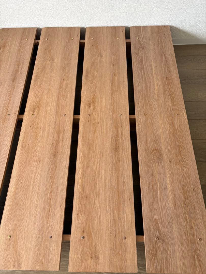 LOWYA ナチュラルウッド ダブルベッドフレーム