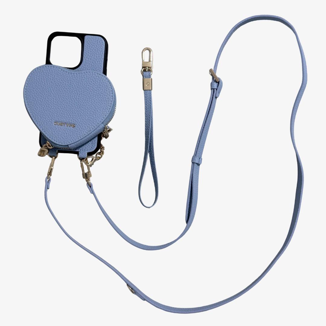 【iPhone 13 Pro 用】CUSTYPE ハートデザインキット ブルー