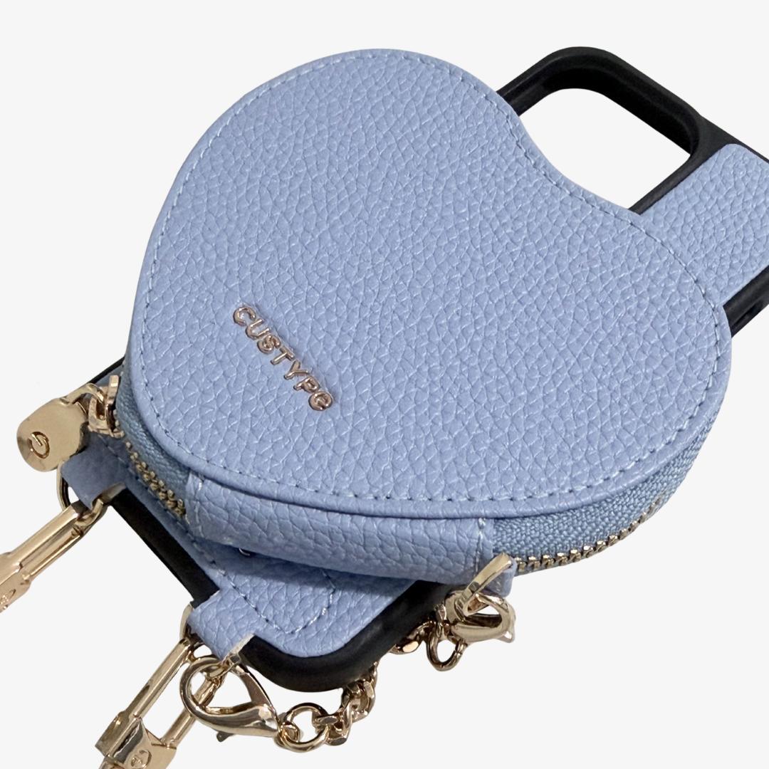 【iPhone 13 Pro 用】CUSTYPE ハートデザインキット ブルー