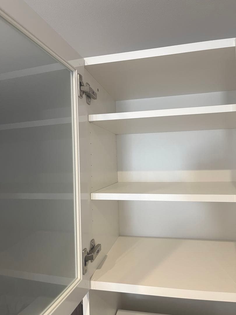 【美品】【完売品】【完成品】パモウナYC-S750R ホワイト　食器棚