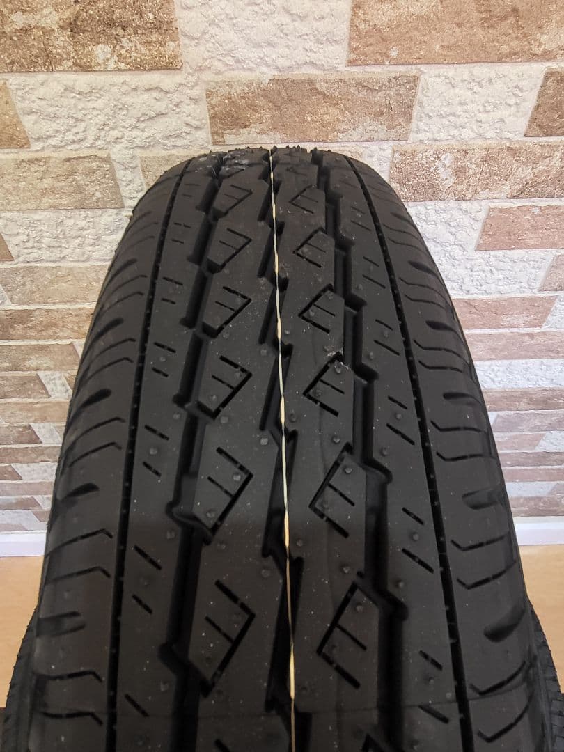 軽バン、軽トラに！12インチブラックホイール&ブリヂストン夏タイヤ新品‼