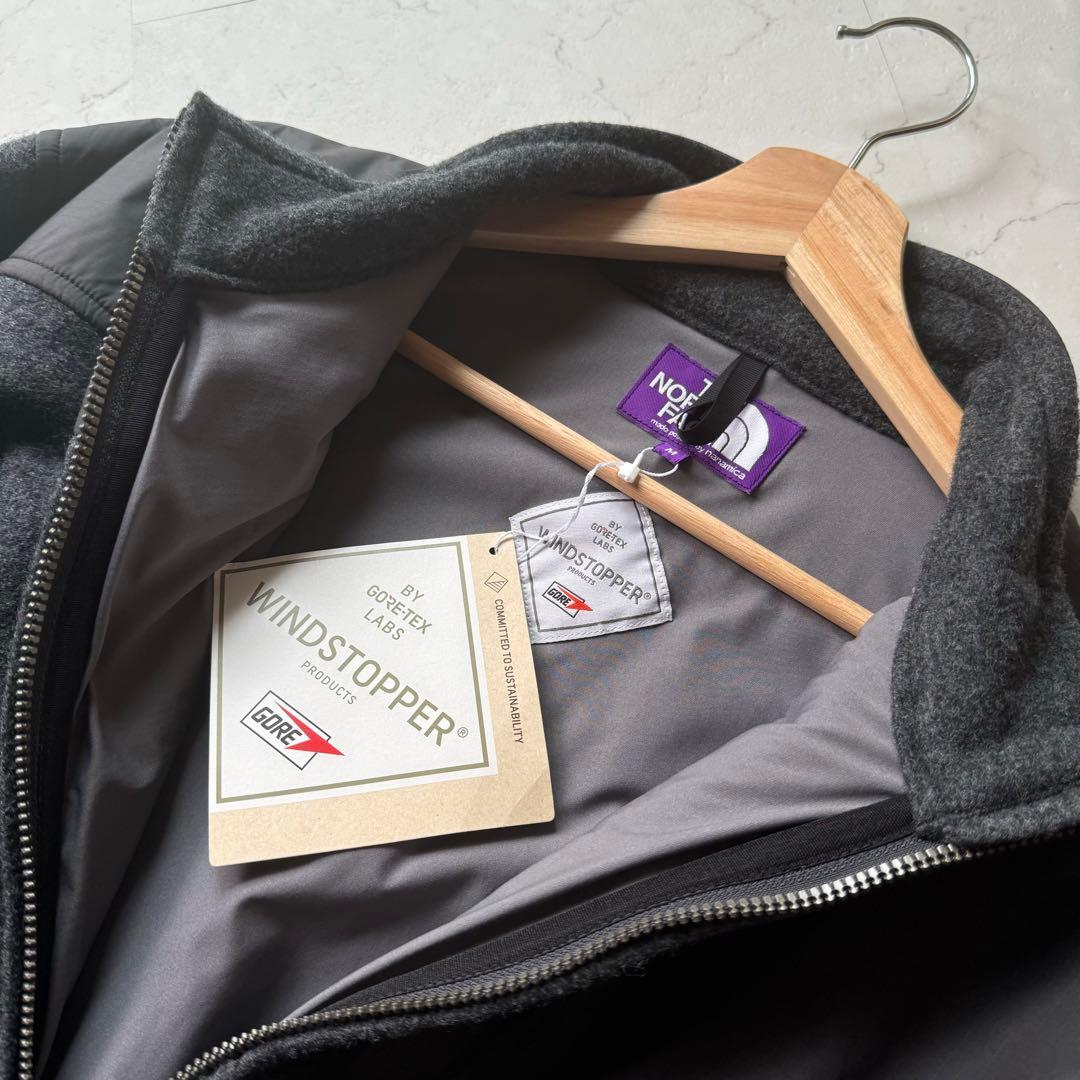 【新品】ノースフェイスパープルレーベル 23aw ウールウインドストッパーコート