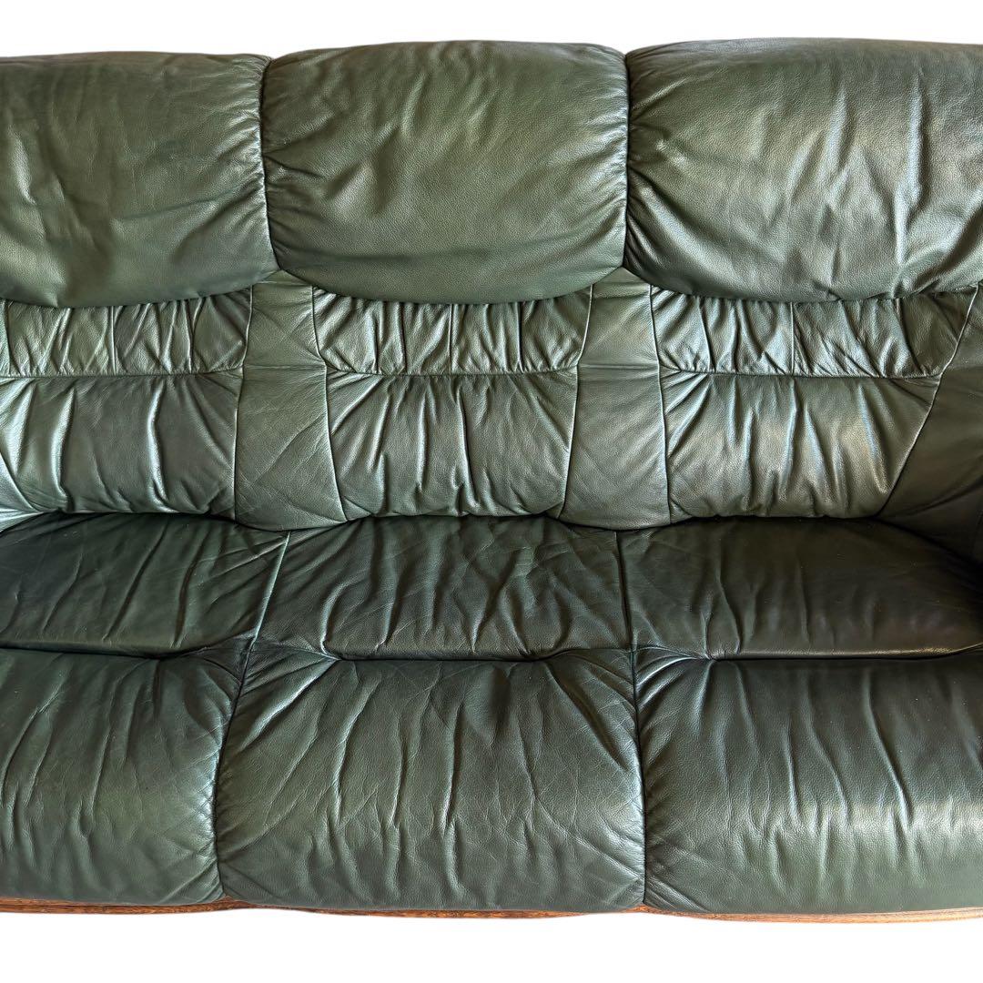 HR557 ダッヂカントリー　オランダ製　総革　レザーソファ　３人掛け