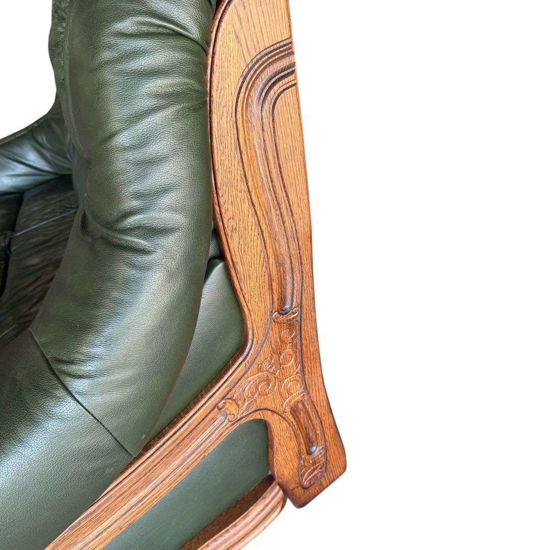 HR557 ダッヂカントリー　オランダ製　総革　レザーソファ　３人掛け