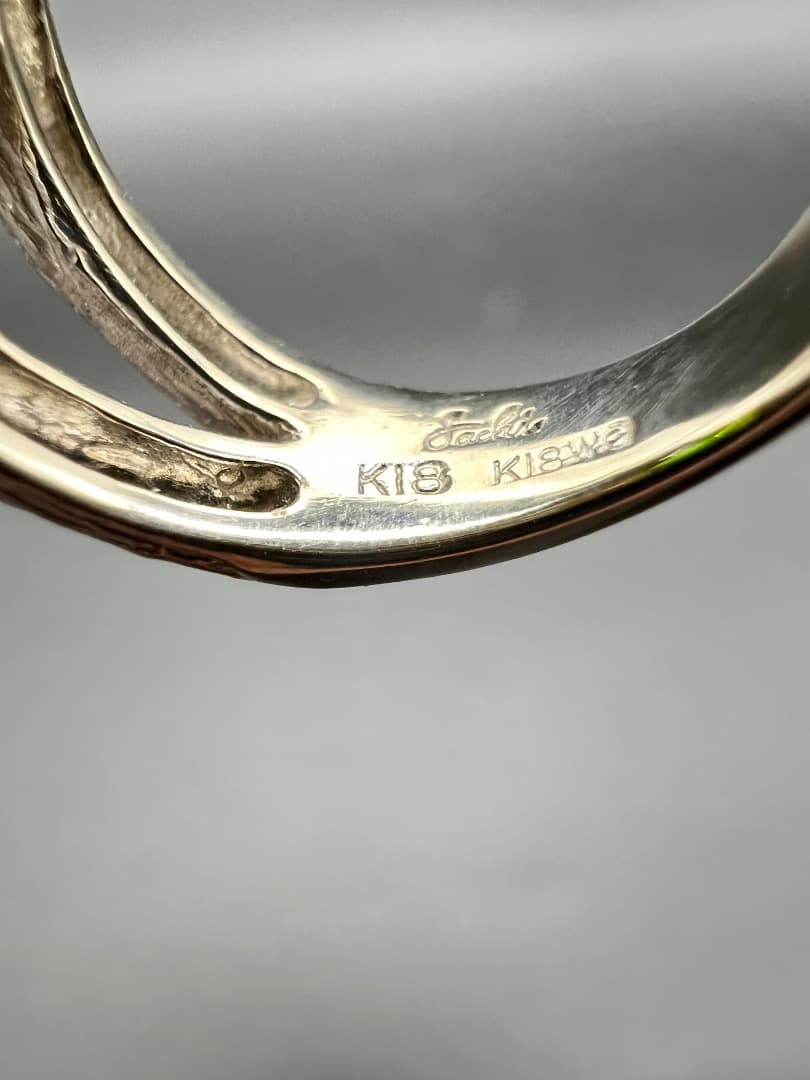 石原タイコ　K18ホワイトゴールド ダイオプサイド リング　福原佐智