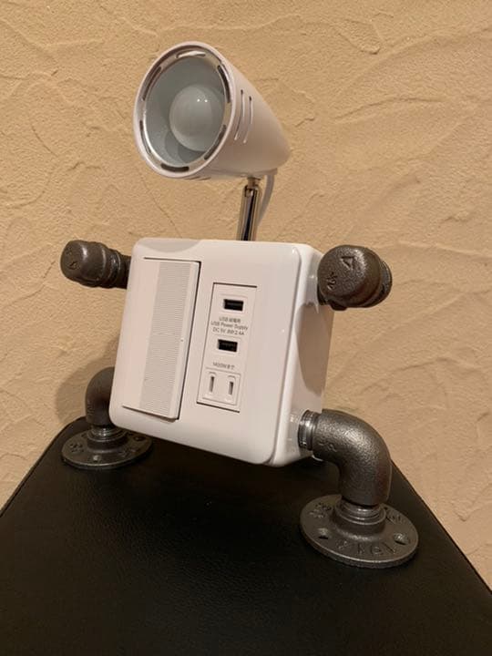 ガス管ライト ロボットライト USB充電器