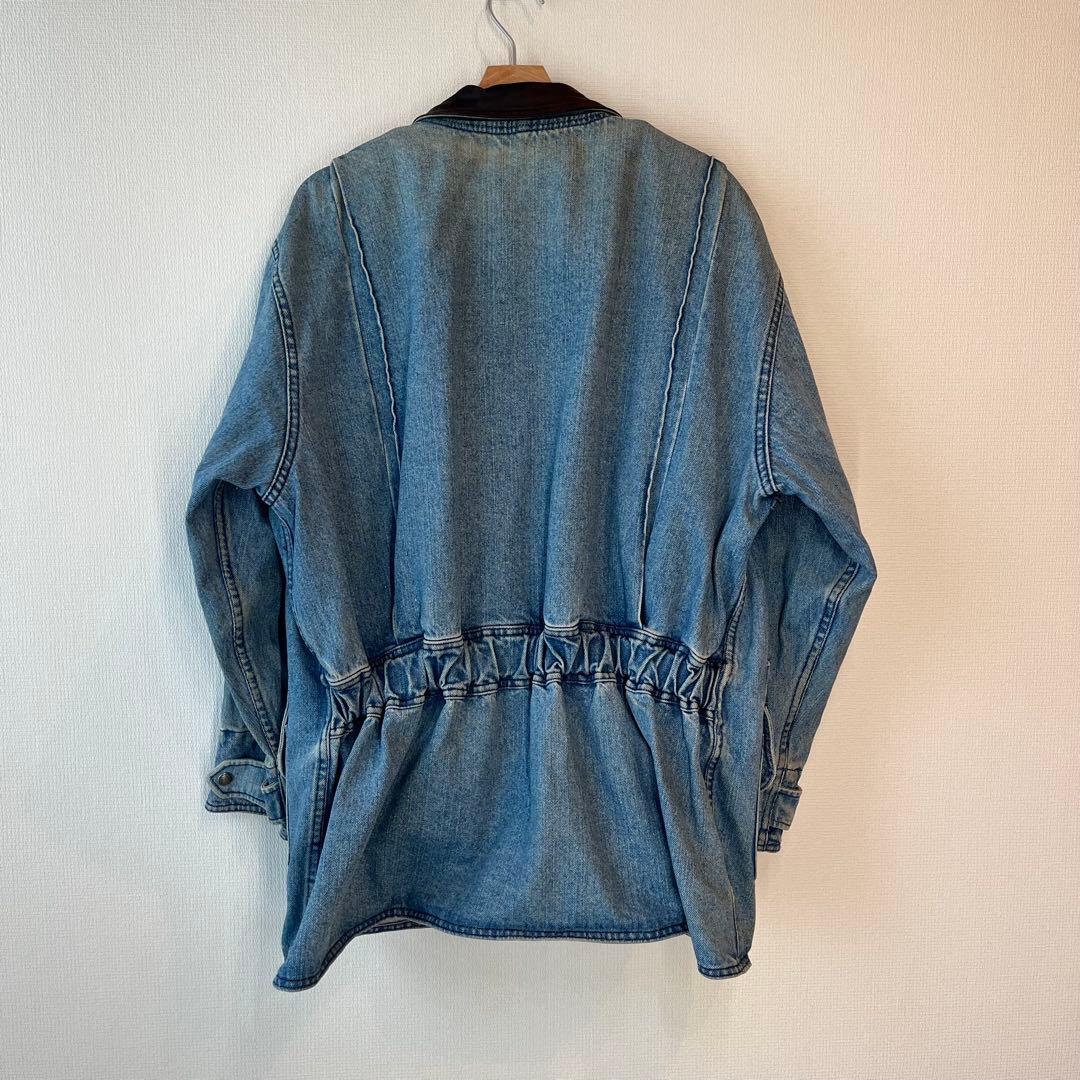 アメリカ製 WOOLRICH デニム ハンティングジャケット ブランケット付き