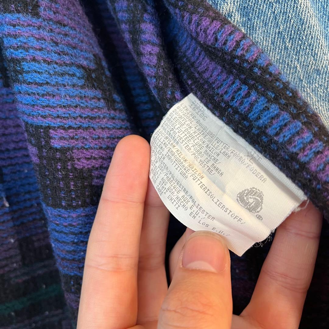 アメリカ製 WOOLRICH デニム ハンティングジャケット ブランケット付き