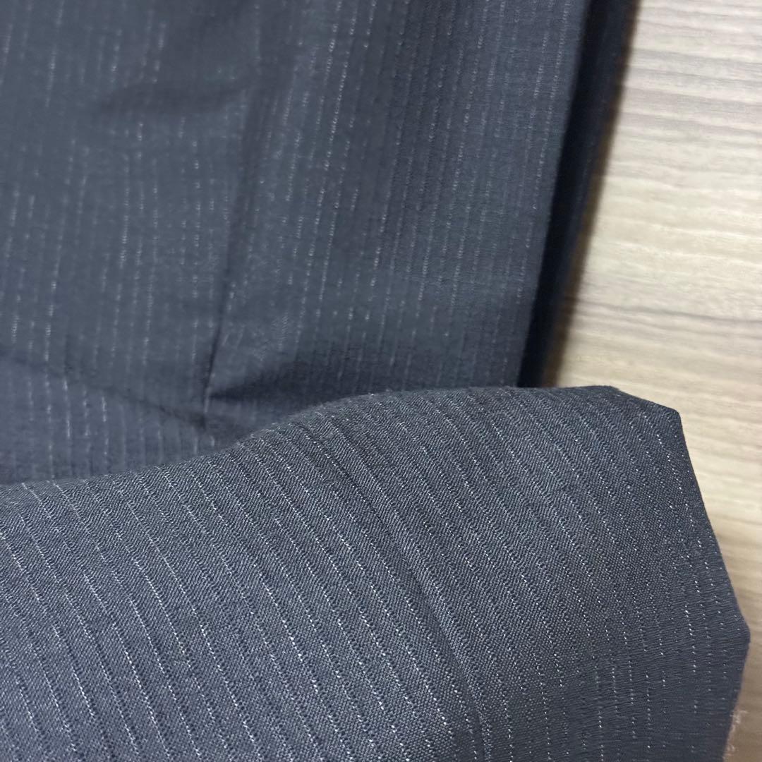 SAINT LAURENT スラックス ダークグレー ストライプ パンツ