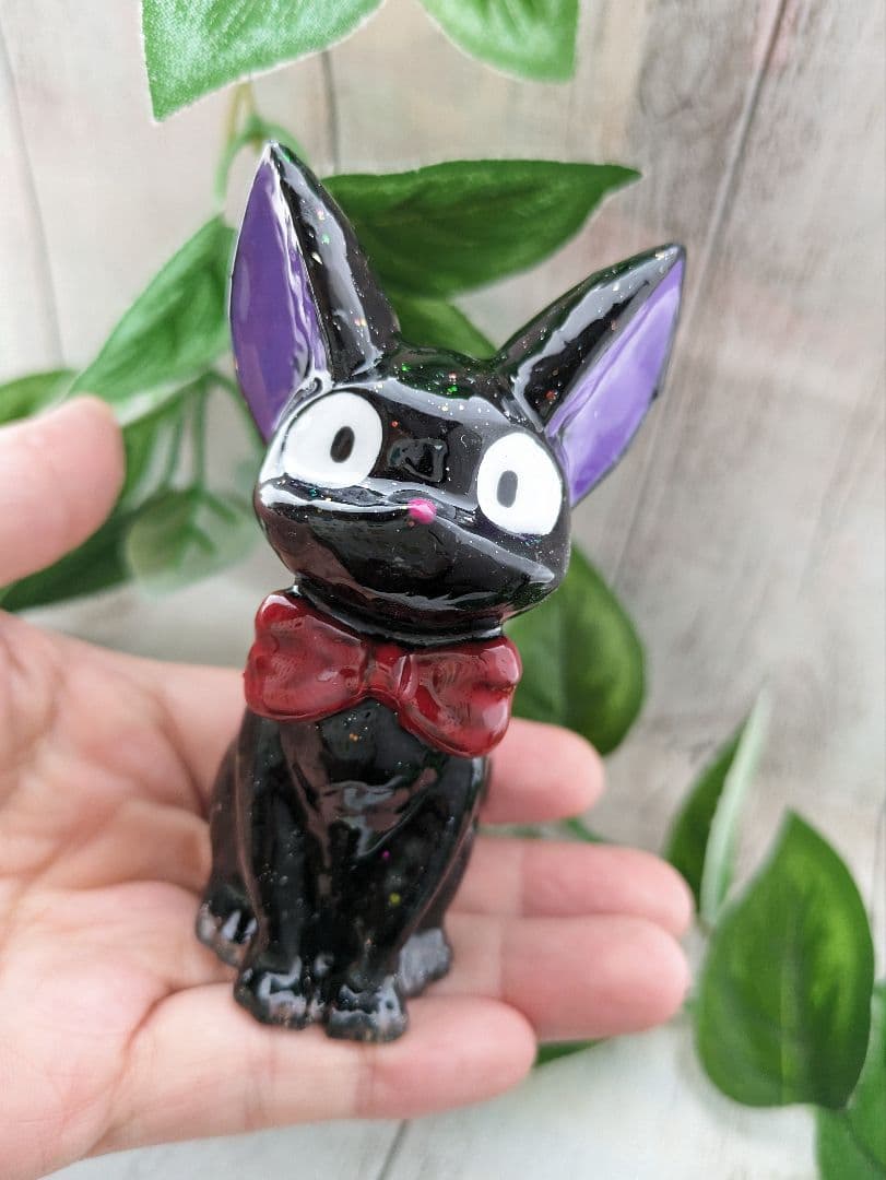 【Lemon☆】➀まっくろくろの蝶ネクタイねこちゃん形オルゴナイト☆他２点