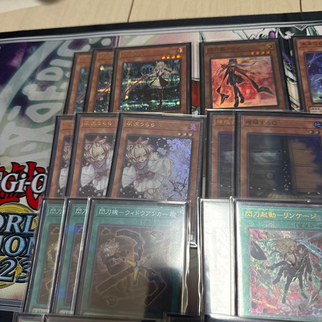 遊戯王　閃刀姫デッキ　スリーブ付き