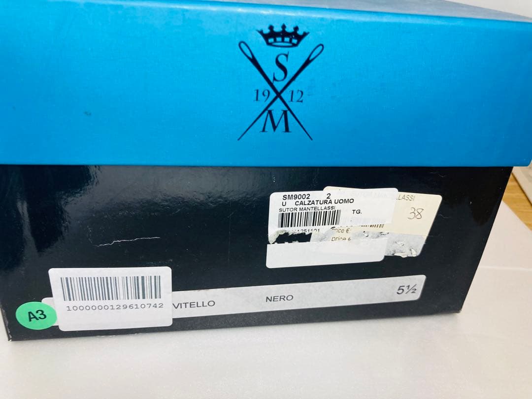 【新品 未使用】ストールマンテラッシ　 黒 5 1/2 24.5cm