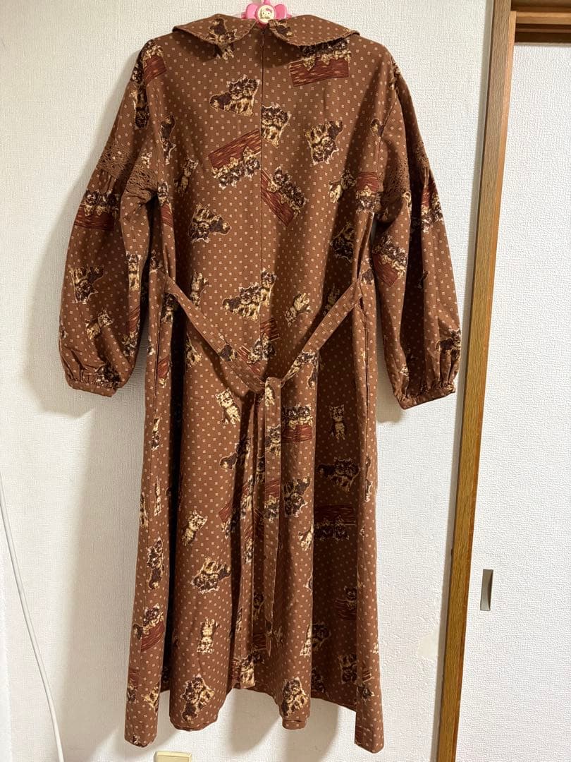 稀少❣️STREET ORGAN 裏起毛綿ワンピース❣️Ｍサイズ　わんちゃん柄