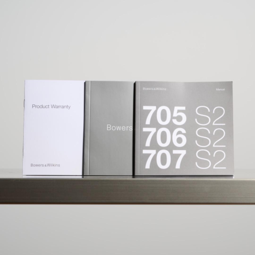 美品！B&W - 705S2-W/サテンホワイト（ペア）ブックシェルフスピーカー