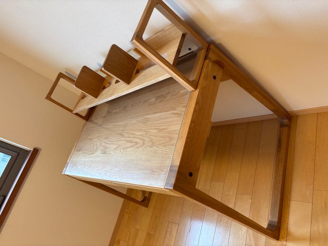 新品アクタス学習机 送料無料 フォピッシュ4点セット オーク無垢デスク11万相当