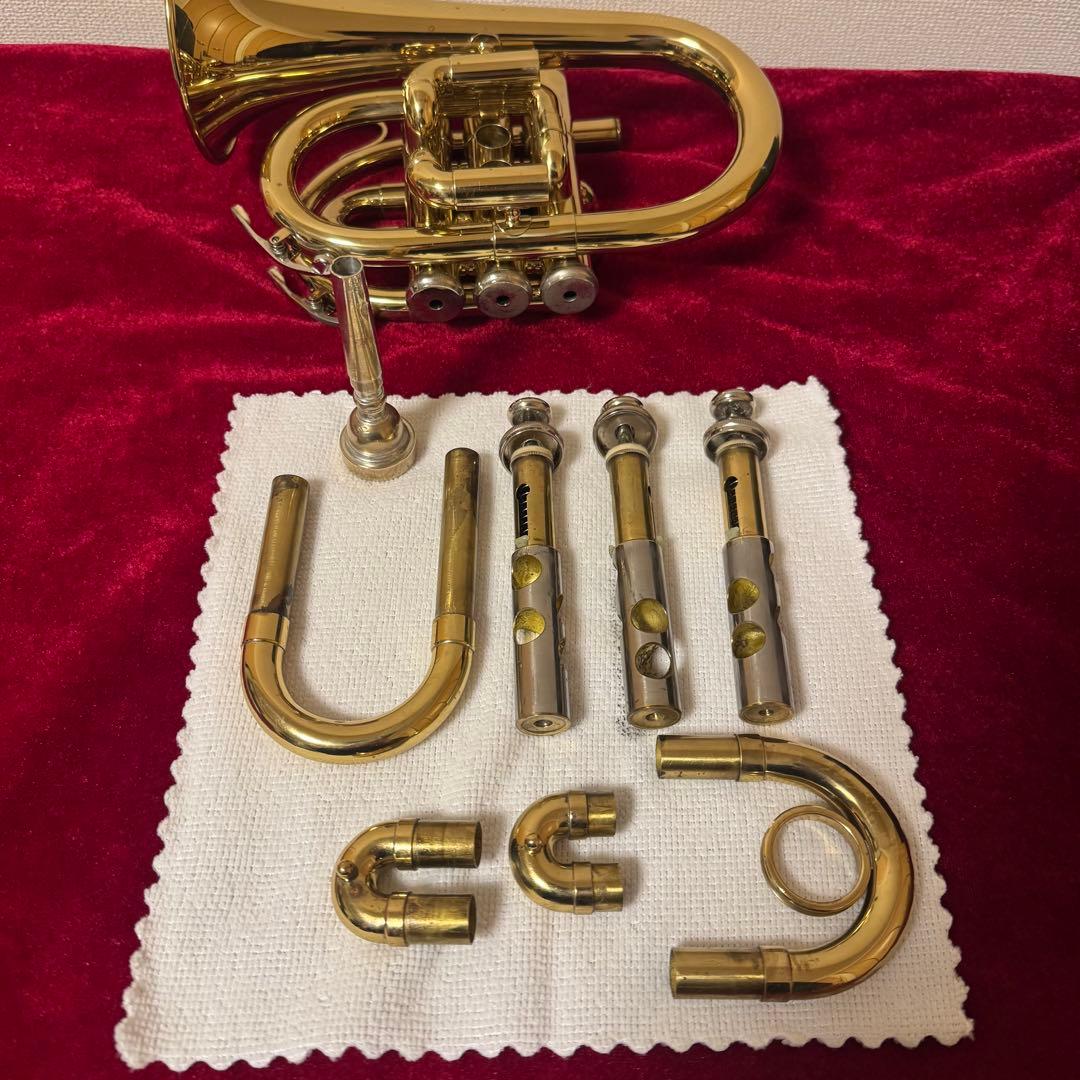 J.Michael ジェーマイケル ポケットトランペット 金管楽器 音出し確認済