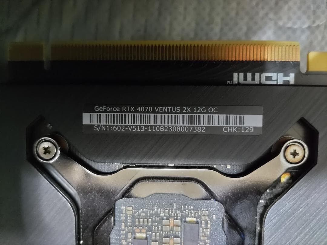 k*読様 MSI GeForce RTX 4070 VENTUS 2X 12G