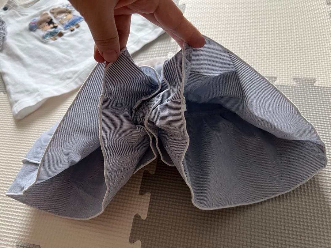 familiar ベビー服 Tシャツとフリルスカートセット