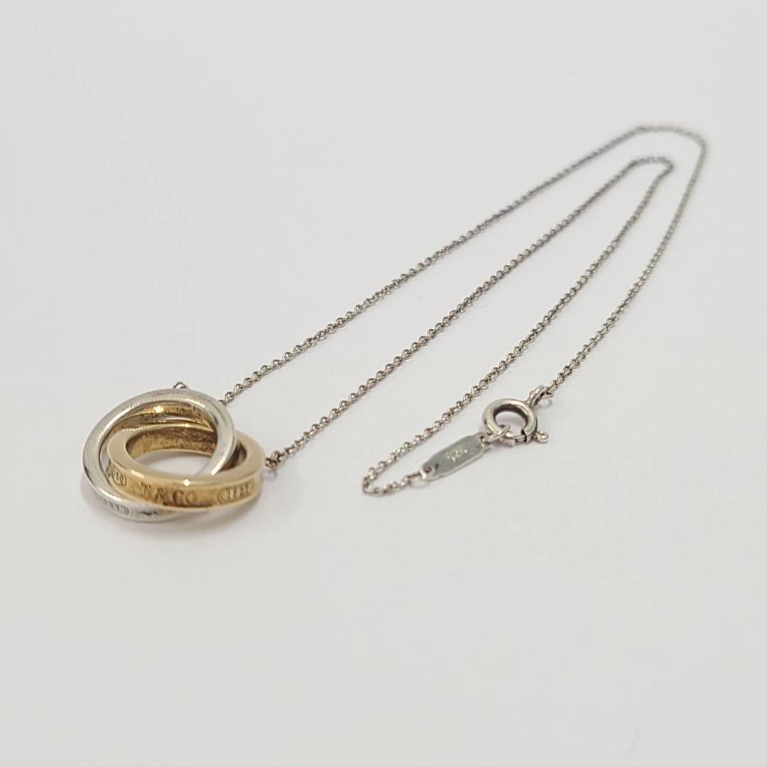 ティファニー 1837 インターロッキング サークル ネックレス 925 K18