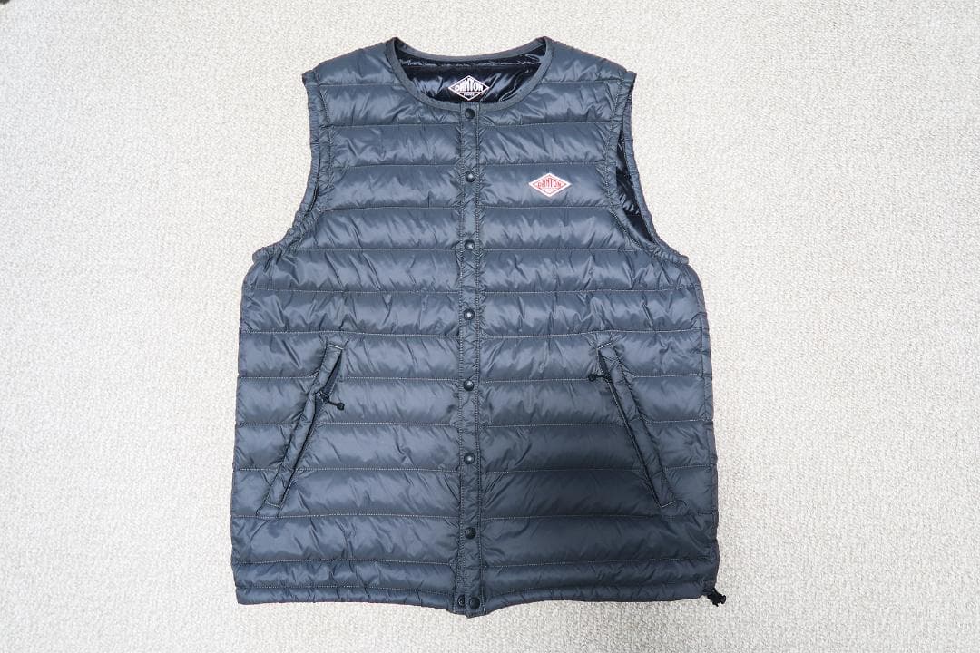 DANTON ダウンベスト グレー ダントン　サイズ40