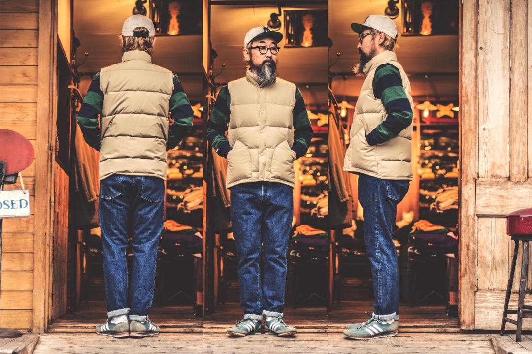 ZANTER ダウンベスト ベージュ 日本製