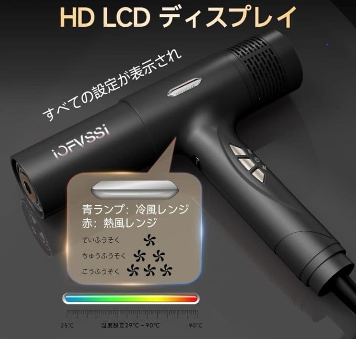 IOFVSSIドライヤー 大風量 速乾★新品未使用