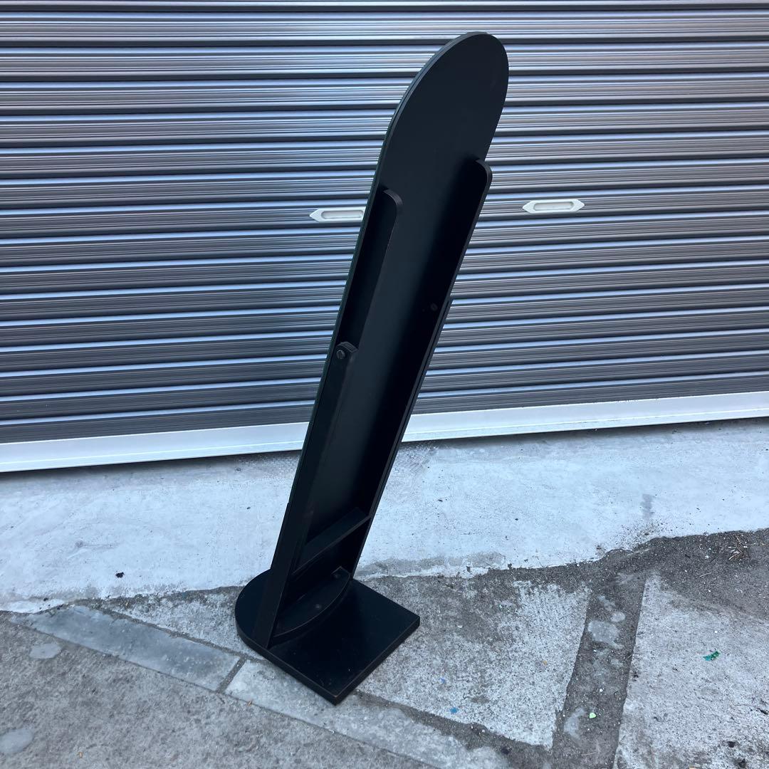 北欧レトロ 資生堂 木製フレーム 大型オーバルミラー 姿見 全身鏡スタンドミラー