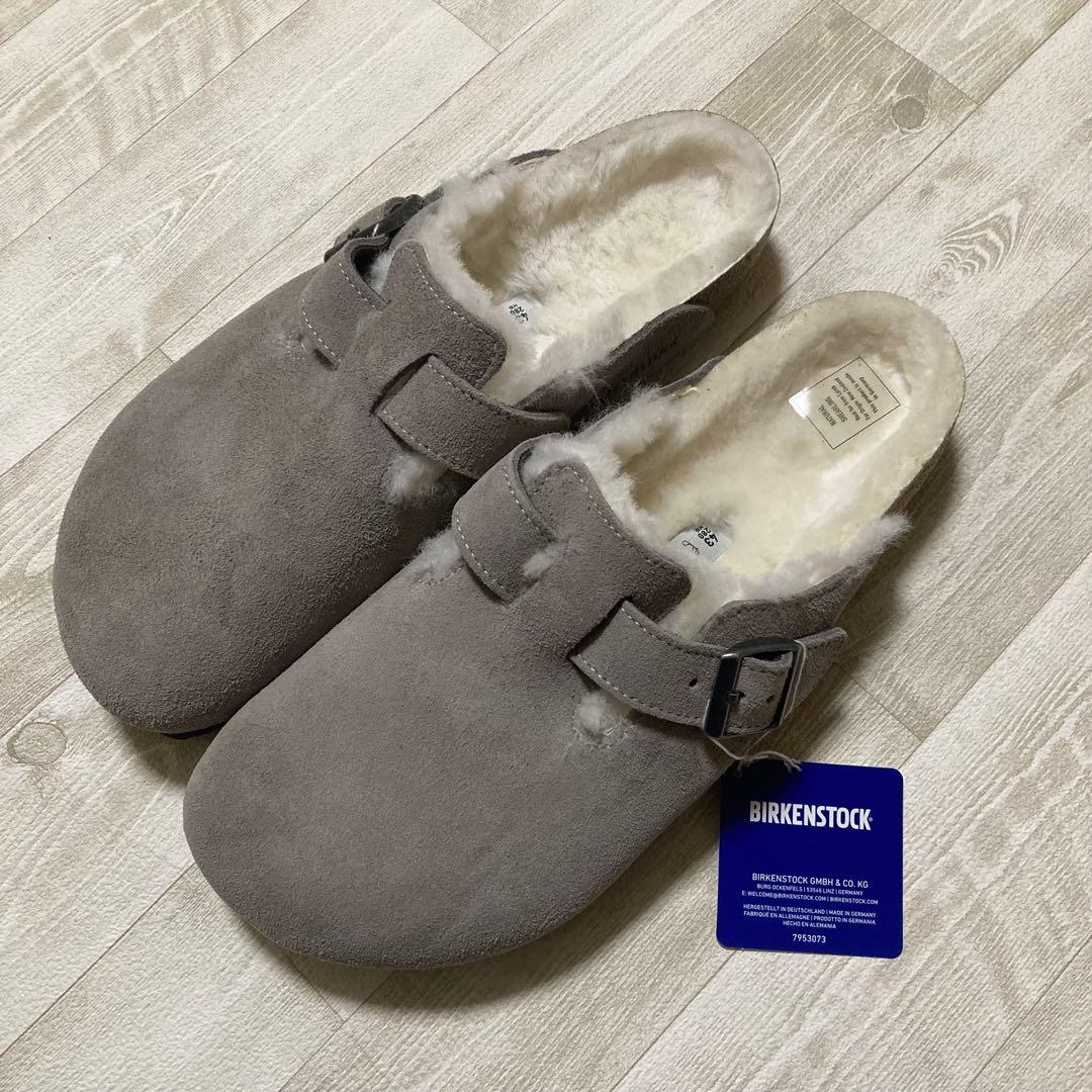 【未使用品】43 訳あり特価 BIRKENSTOCK ボストン ファー ボア