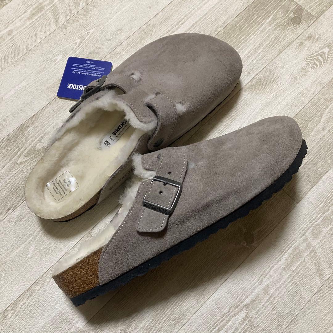 【未使用品】43 訳あり特価 BIRKENSTOCK ボストン ファー ボア