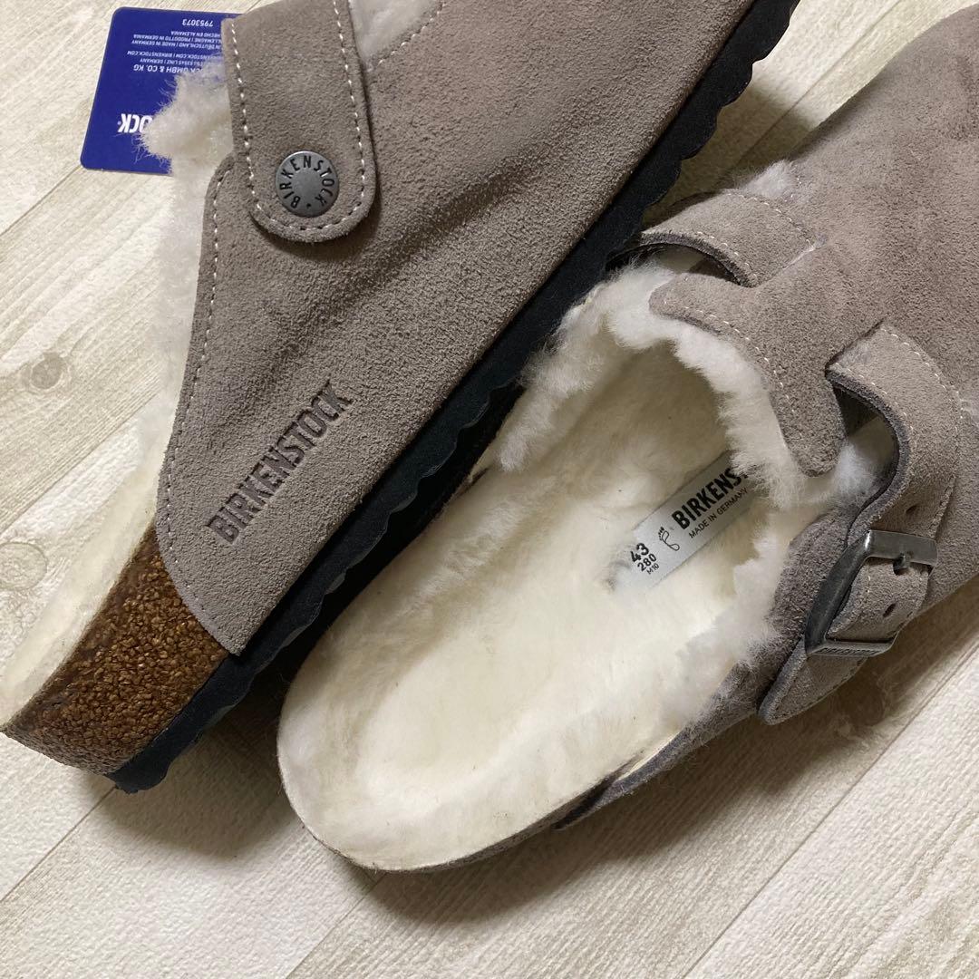 【未使用品】43 訳あり特価 BIRKENSTOCK ボストン ファー ボア
