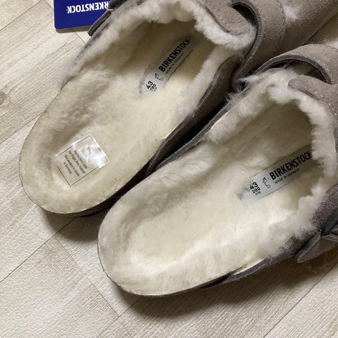 【未使用品】43 訳あり特価 BIRKENSTOCK ボストン ファー ボア