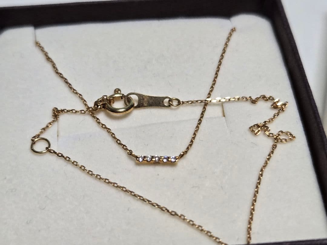 ダイヤモンドネックレス　K18