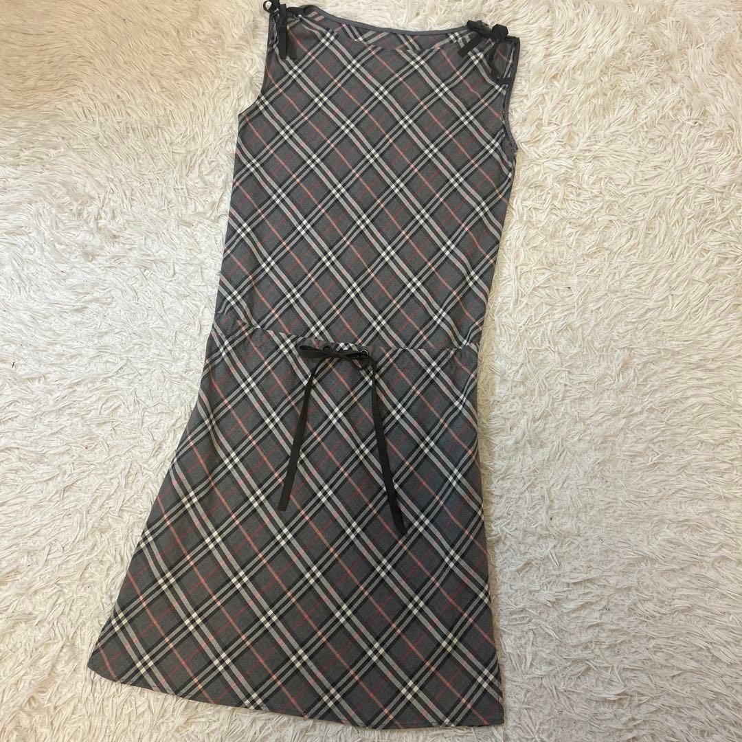 バーバリーブルーレーベル ノバチェック ワンピース 38 三陽商会　y2k