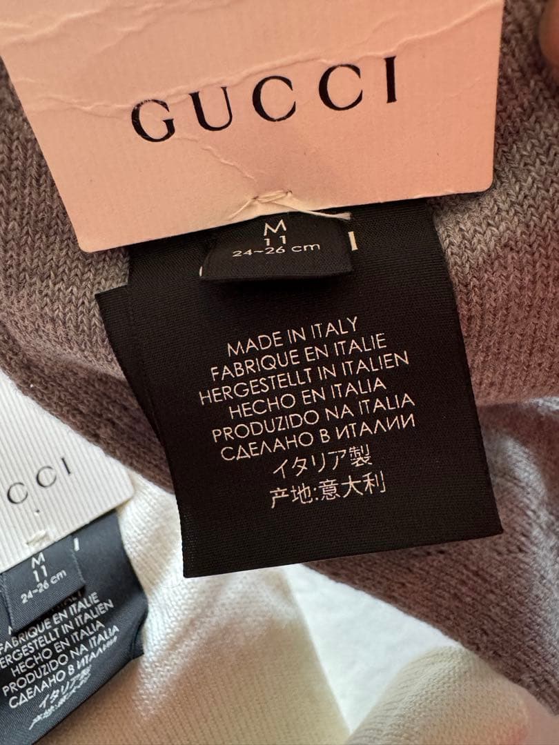 【新品未使用】GUCCI ハイソックス 2足セット グッチ ミケーレ