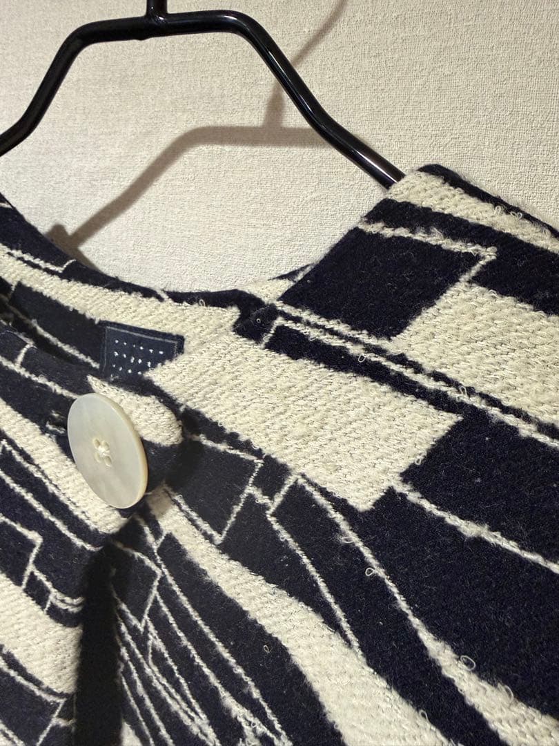 ミナペルホネン stream ショートコート ウール＆シルク素材