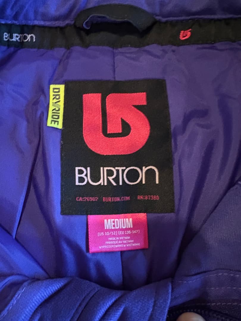 Burton スノーウェア上下セット キッズM（140程度）