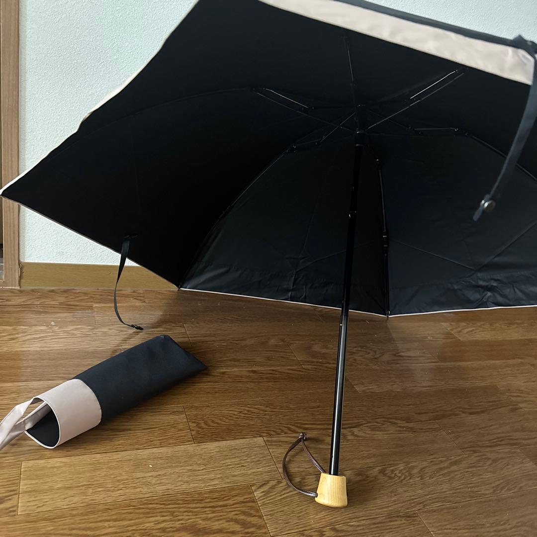 サンバリア100 折りたたみ式日傘 黒 コンパクト