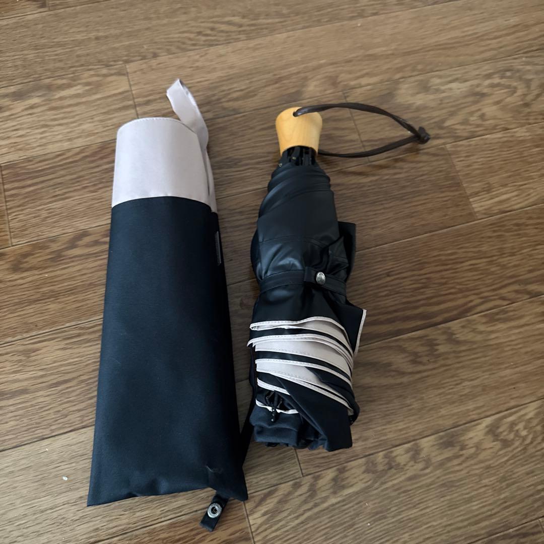 サンバリア100 折りたたみ式日傘 黒 コンパクト