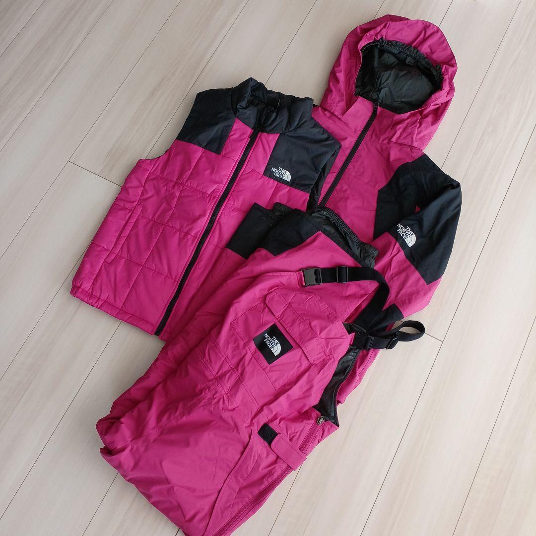 【150】ノースフェイスキッズ スノーウエア３点セット