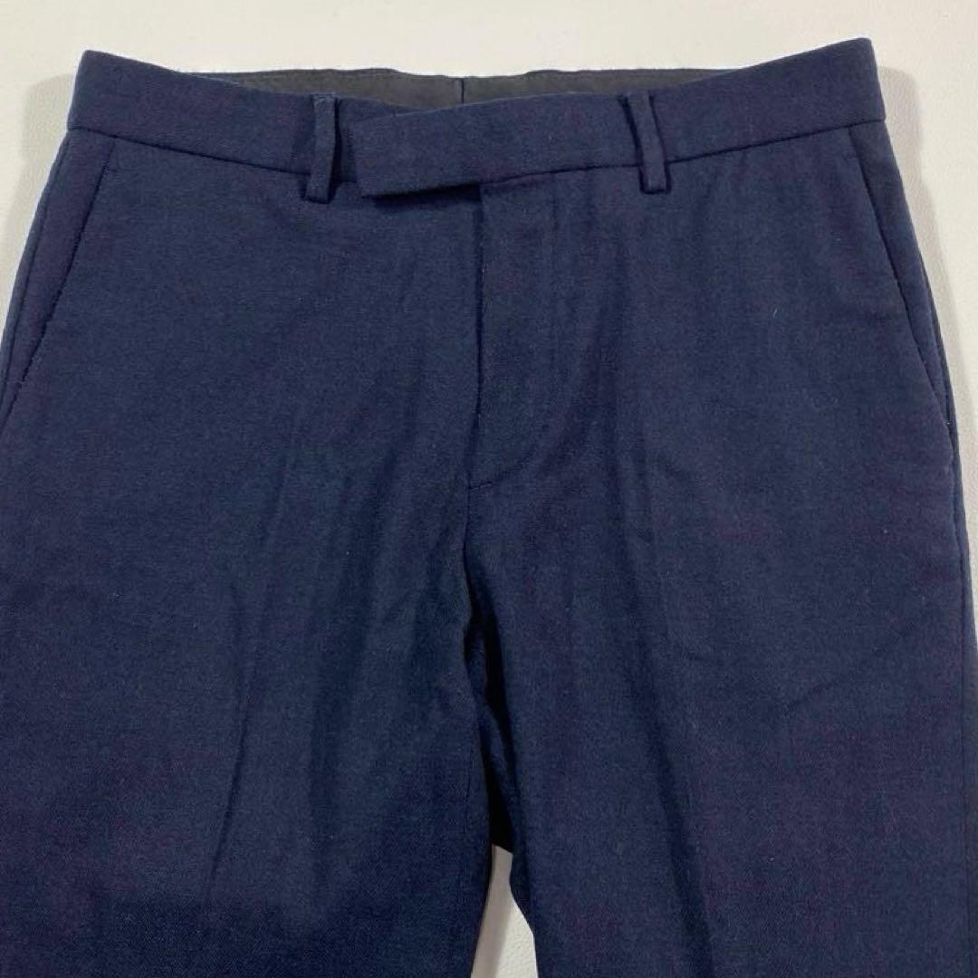 ビューティアンドユース✨サキソニー　セットアップスーツ　ネイビー　ヘリンボーンM