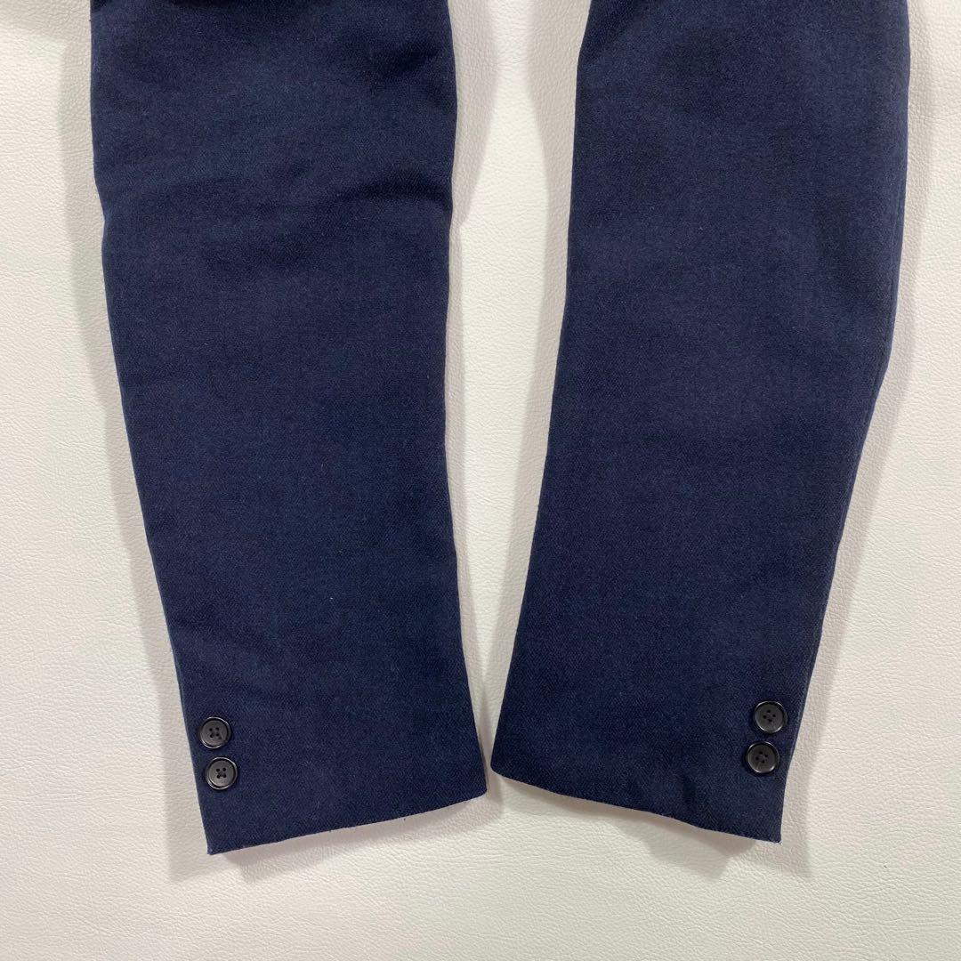 ビューティアンドユース✨サキソニー　セットアップスーツ　ネイビー　ヘリンボーンM