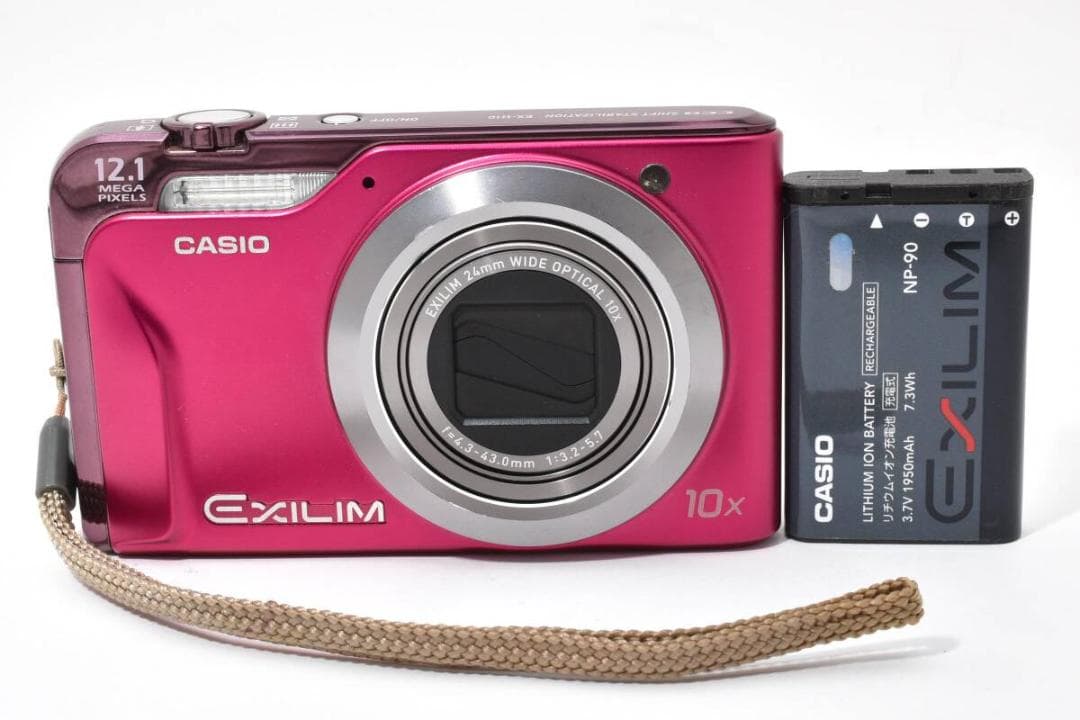 美品 カシオ　CASIO EXILIM EX-H10 ピンク ＃A325