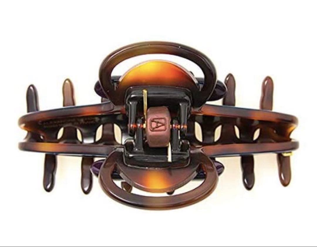 【新品未開封】アレクサンドル ドゥ パリ クリップ ブラウン べっ甲柄　M