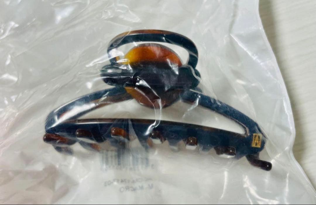 【新品未開封】アレクサンドル ドゥ パリ クリップ ブラウン べっ甲柄　M