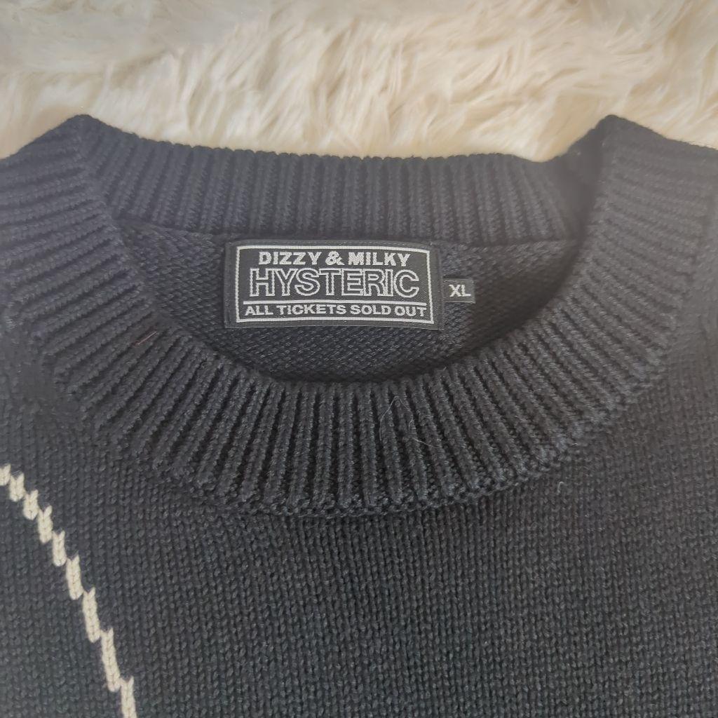 【極美品】 HYSTERIC XL ギターガール ヒス グラフィックニット