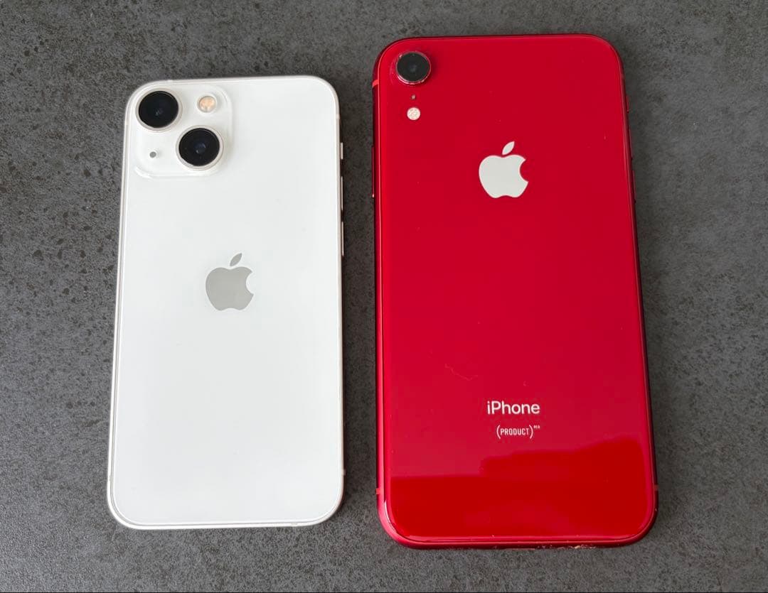 【値下げ】iPhone 13mini, XR 128GB セット