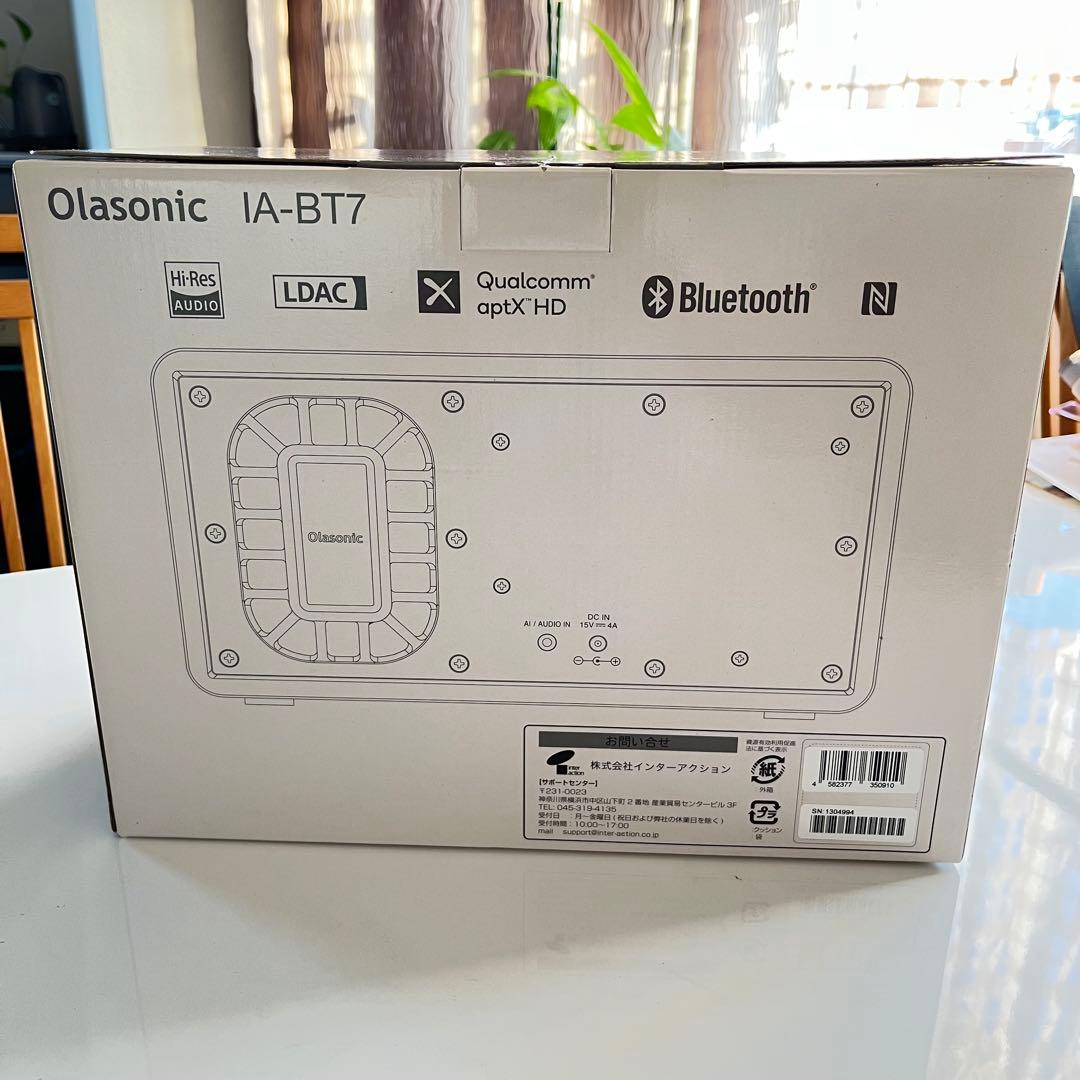 【新品】Olasonic IA-BT7 WN Bluetoothスピーカー
