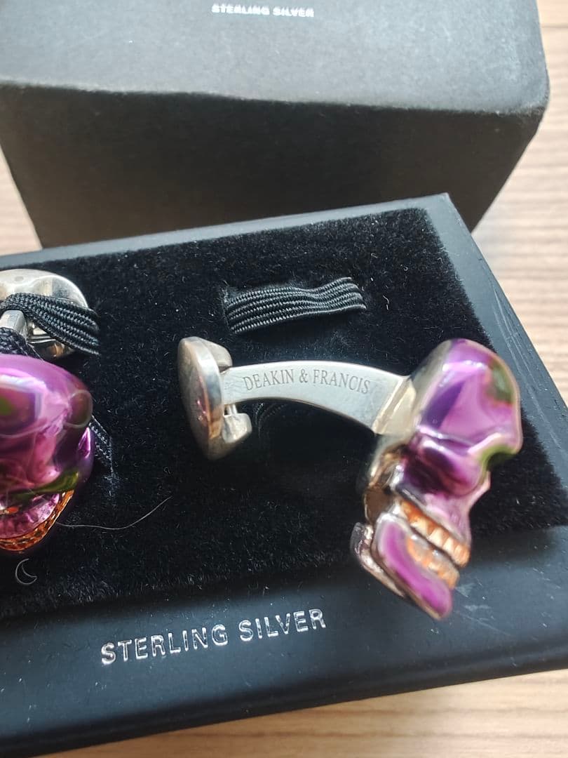 DEAKIN & FRANCIS スカル カフ リンクス 新品同様 激安価格