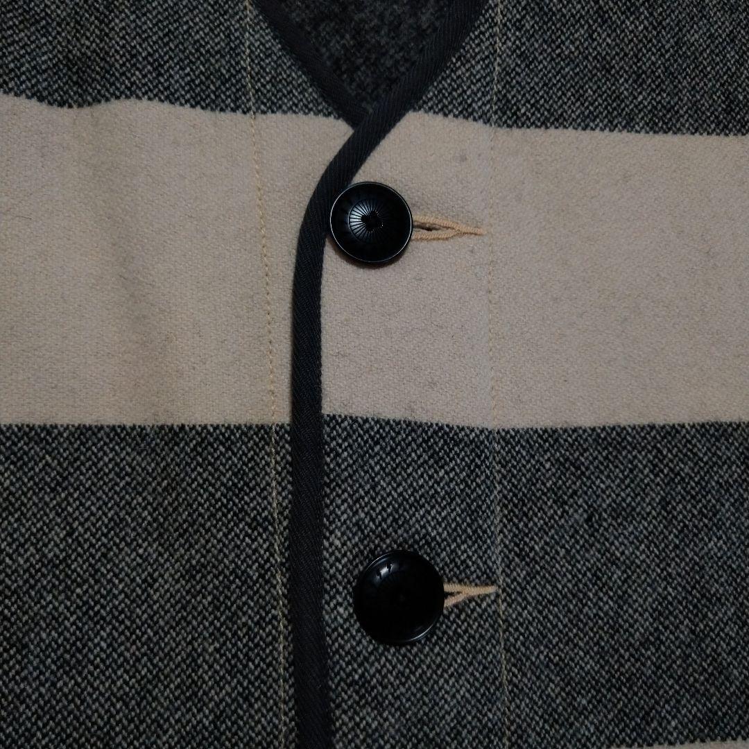 （美品）ウエストライド　アイボリー✖グレーストライプベスト 38