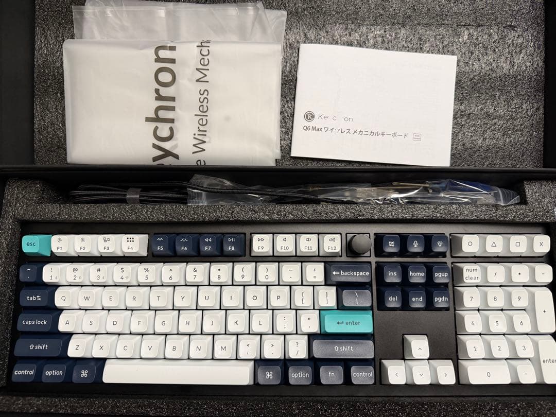 Keychron Q6 Max メカニカルキーボード US配列 赤軸
